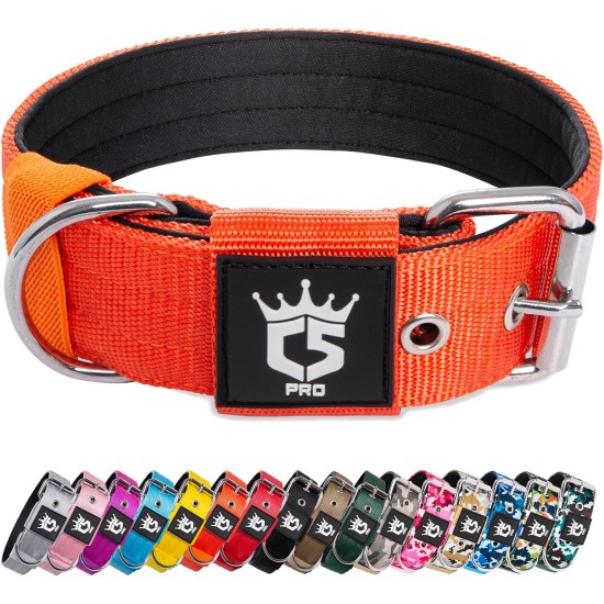 TSPRO Tactical Dog Collar, Robust Collar for Dogs with Metal Buckle Closure, 3.3 cm Wide, Adjustable and Thick for Small Dogs (Geometric S) TSPRO Tactical Dog Collar, Robust Collar for Dogs with Metal Buckle Closure, 3.3 cm Wide, Adjustable and Thick for Small Dogs (Geometric S)
