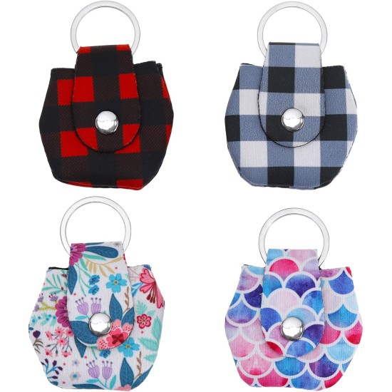 The Lord of the Tools 4 x Dog Tag Muffler with Label Ring Submersible Cotton Fabric Dog Tag Holder Bag Protector for Dogs Cats Pets 6 x 5.7cm The Lord of the Tools 4 x Dog Tag Muffler with Label Ring Submersible Cotton Fabric Dog Tag Holder Bag Protector for Dogs Cats Pets 6 x 5.7cm