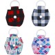 The Lord of the Tools 4 x Dog Tag Muffler with Label Ring Submersible Cotton Fabric Dog Tag Holder Bag Protector for Dogs Cats Pets 6 x 5.7cm