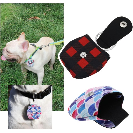 The Lord of the Tools 4 x Dog Tags Silencer with Tag Ring Submersible Cotton Fabric Holder for Dog Tags Bag Name Tag Bags for Dogs Cats Pets 6 x 5.7 cm The Lord of the Tools 4 x Dog Tags Silencer with Tag Ring Submersible Cotton Fabric Holder for Dog Tags Bag Name Tag Bags for Dogs Cats Pets 6 x 5.7 cm