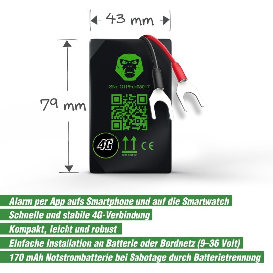 Tracer Go 4G GPS Tracker Car Motorcycle Truck - Transmitter with SIM Card, Real Time Live Tracking & Theft Detector, Includes Navigation, IP54 Waterproof, German Support, Made in Germany Tracer Go 4G GPS Tracker Car Motorcycle Truck - Transmitter with SIM Card, Real Time Live Tracking & Theft Detector, Includes Navigation, IP54 Waterproof, German Support, Made in Germany