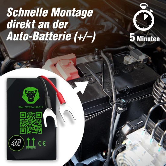 Tracer Go 4G GPS Tracker Car Motorcycle Truck - Transmitter with SIM Card, Real Time Live Tracking & Theft Detector, Includes Navigation, IP54 Waterproof, German Support, Made in Germany Tracer Go 4G GPS Tracker Car Motorcycle Truck - Transmitter with SIM Card, Real Time Live Tracking & Theft Detector, Includes Navigation, IP54 Waterproof, German Support, Made in Germany