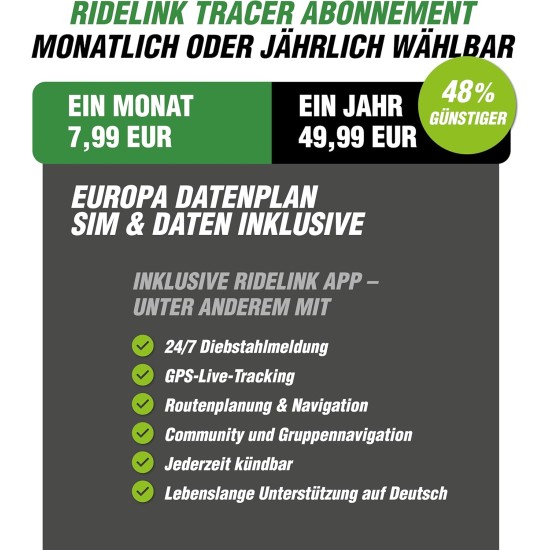 Tracer Go 4G GPS Tracker Car Motorcycle Truck - Transmitter with SIM Card, Real Time Live Tracking & Theft Detector, Includes Navigation, IP54 Waterproof, German Support, Made in Germany Tracer Go 4G GPS Tracker Car Motorcycle Truck - Transmitter with SIM Card, Real Time Live Tracking & Theft Detector, Includes Navigation, IP54 Waterproof, German Support, Made in Germany