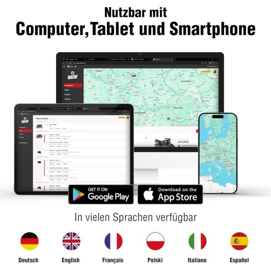Tracer Go 4G GPS Tracker Car Motorcycle Truck - Transmitter with SIM Card, Real Time Live Tracking & Theft Detector, Includes Navigation, IP54 Waterproof, German Support, Made in Germany Tracer Go 4G GPS Tracker Car Motorcycle Truck - Transmitter with SIM Card, Real Time Live Tracking & Theft Detector, Includes Navigation, IP54 Waterproof, German Support, Made in Germany