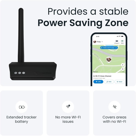 Tractive Base Station - Extend the Battery Life of Your Tractive GPS Tracker for Dogs & Cats Tractive Base Station - Extend the Battery Life of Your Tractive GPS Tracker for Dogs & Cats
