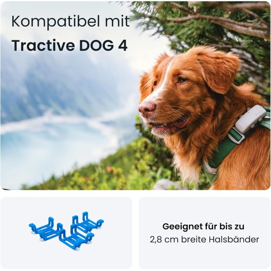 Tractive GPS Tracker for Dogs - Blue Rubber Clips (Extra Large) - Pack of 1 (3 Pack) Tractive GPS Tracker for Dogs - Blue Rubber Clips (Extra Large) - Pack of 1 (3 Pack)