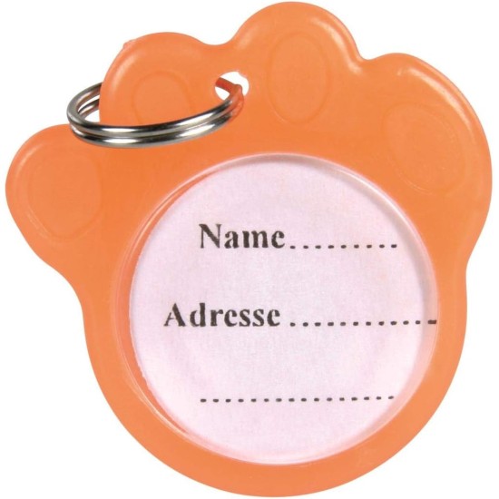 Trixie Adressanhänger, phosphoreszierend, ø 3,5 cm, orange Trixie Adressanhänger, phosphoreszierend, ø 3,5 cm, orange