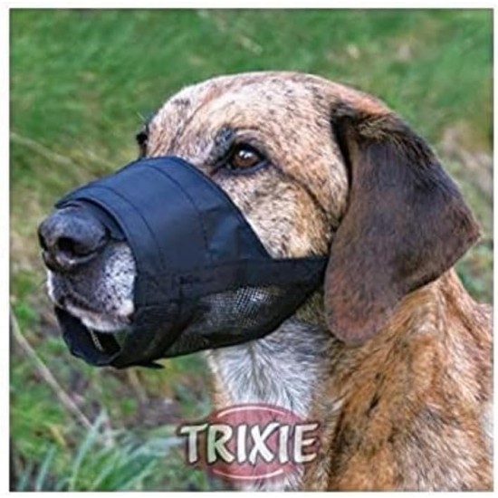 Trixie Muzzle with Mesh Insert Black, s Trixie Muzzle with Mesh Insert Black, s