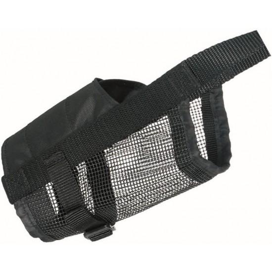 Trixie Muzzle with Mesh Insert Black, s Trixie Muzzle with Mesh Insert Black, s