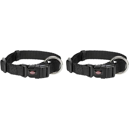 Trixie Premium Dog Collar, 30 - 45 x 15 mm, Black Trixie Premium Dog Collar, 30 - 45 x 15 mm, Black