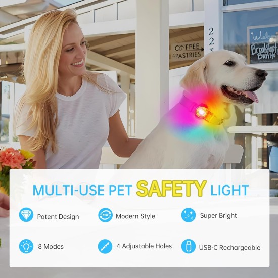 UMIONE Pet Light: Waterproof Dog Light, Durable and Ideal for Night Walks (in Gift Box) (Umione-White-02) UMIONE Pet Light: Waterproof Dog Light, Durable and Ideal for Night Walks (in Gift Box) (Umione-White-02)