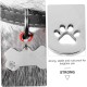 VILLFUL Stainless Steel Pet ID Tags for Dogs and Cats, Bone Shaped Pendants, Personalised Dogs and Cat Pendants, Durable and Rustproof Dog Tags, Pack of 10