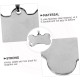 VILLFUL Stainless Steel Pet ID Tags for Dogs and Cats, Bone Shaped Pendants, Personalised Dogs and Cat Pendants, Durable and Rustproof Dog Tags, Pack of 10