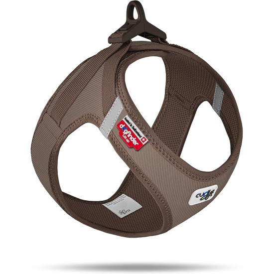 Vest Harness Curli Clasp Cord Brown 3XS Vest Harness Curli Clasp Cord Brown 3XS