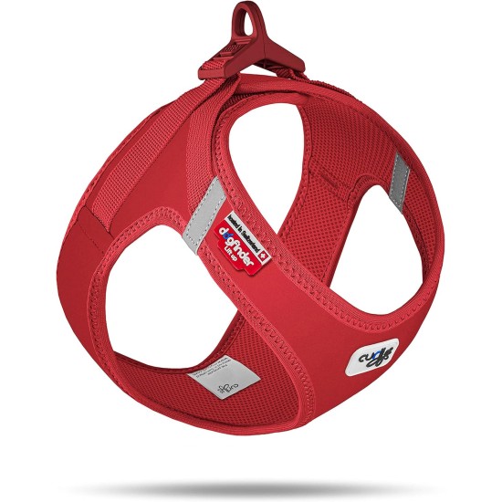 Vest Harness Curli Clasp Softshell Red 2XS Vest Harness Curli Clasp Softshell Red 2XS