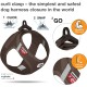 Vest Harness Curli Clasp Softshell Red 2XS Vest Harness Curli Clasp Softshell Red 2XS