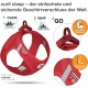Vest Harness Curli Clasp Softshell Red 2XS Vest Harness Curli Clasp Softshell Red 2XS