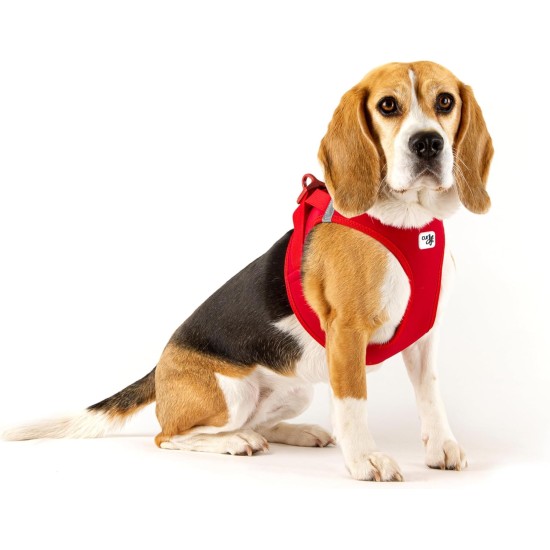 Vest Harness Curli Clasp Softshell Red 2XS Vest Harness Curli Clasp Softshell Red 2XS