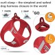 Vest Harness Curli Clasp Softshell Red 2XS Vest Harness Curli Clasp Softshell Red 2XS