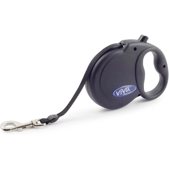 Viva Retractable 5m Tape Lead Red L Viva Retractable 5m Tape Lead Red L