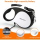 WRSOMIT Retractable Dog Leash with Chew Resistant Cable, 26 Feet, Heavy Duty Dog Leash for Small, Medium, Large Dogs up to 110 lbs, 360° Tangle Free, One Hand Brake, White WRSOMIT Retractable Dog Leash with Chew Resistant Cable, 26 Feet, Heavy Duty Dog Leash for Small, Medium, Large Dogs up to 110 lbs, 360° Tangle Free, One Hand Brake, White