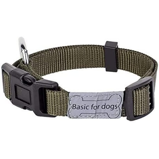 Wouapy Basic Line Dog Collar, Brown, 20/30 cm Wouapy Basic Line Dog Collar, Brown, 20/30 cm