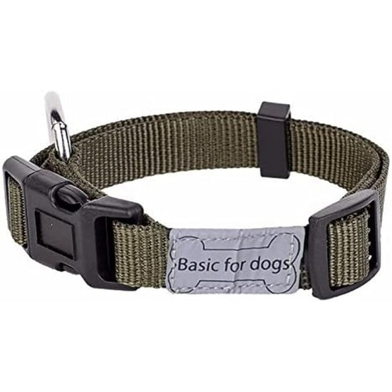 Wouapy Basic Line Wouapy Dog Collar 25/40 cm Khaki Wouapy Basic Line Wouapy Dog Collar 25/40 cm Khaki