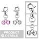 XURJUMI Pack of 4 Loud Pet Bells for Collars Bell for Dogs Loud Dog Bells Key Rings Dog Bells Dog Triple Bell Pendant Accessories for Dogs Cats Necklace XURJUMI Pack of 4 Loud Pet Bells for Collars Bell for Dogs Loud Dog Bells Key Rings Dog Bells Dog Triple Bell Pendant Accessories for Dogs Cats Necklace