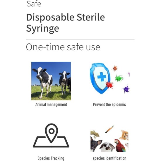 Yanzeo Pet ID Microchip, 1.25 x 7 mm, 134.2 kHz, ISO11784/ISO11785/FDX-B, RFID Tags, 15 Bit RFID Microchip for Dogs, Cats, Pigs, Laboratory Animals, Microchip Registration, Pack of 5 Yanzeo Pet ID Microchip, 1.25 x 7 mm, 134.2 kHz, ISO11784/ISO11785/FDX-B, RFID Tags, 15 Bit RFID Microchip for Dogs, Cats, Pigs, Laboratory Animals, Microchip Registration, Pack of 5