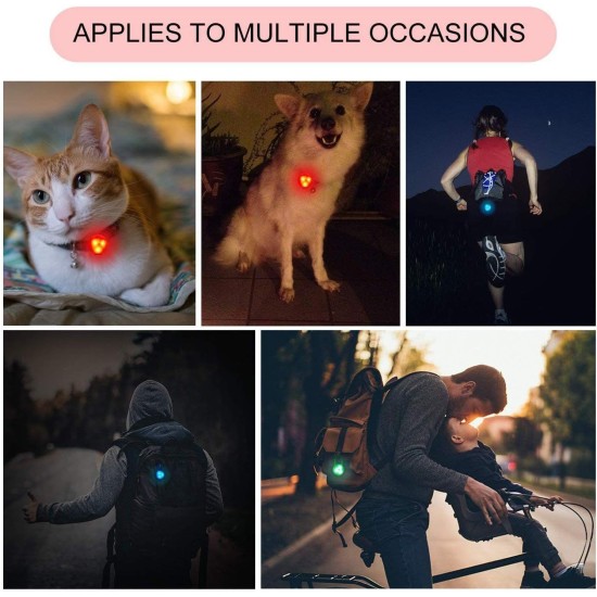 Yizhet Pack of 5 Silicone Dog Light Pendants 3 Modes Light Dog Clip On Headlight Indicator Waterproof Pet Safety Night Running Lights Yizhet Pack of 5 Silicone Dog Light Pendants 3 Modes Light Dog Clip On Headlight Indicator Waterproof Pet Safety Night Running Lights