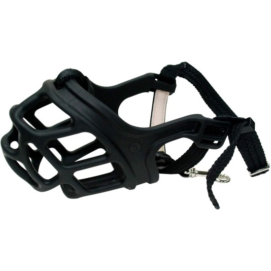 Zeus TPR Muzzle, Black, Xsmall Zeus TPR Muzzle, Black, Xsmall