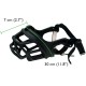 Zeus TPR Muzzle, Black, Xsmall Zeus TPR Muzzle, Black, Xsmall
