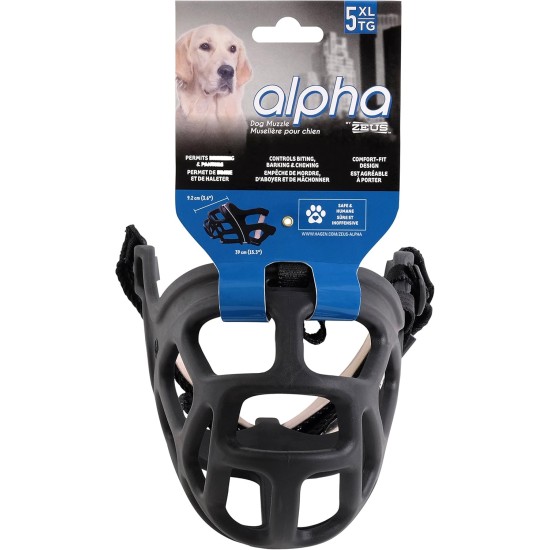 Zeus TPR Muzzle, Black, Xsmall Zeus TPR Muzzle, Black, Xsmall