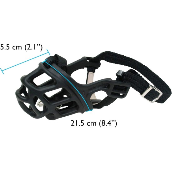 Zeus TPR Muzzle, Black, Xsmall Zeus TPR Muzzle, Black, Xsmall