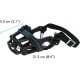 Zeus TPR Muzzle, Black, Xsmall Zeus TPR Muzzle, Black, Xsmall