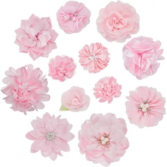 arricraft Dog Collar with Bows and Flower Attachment, Pink, Pack of 12 Flowers, Dog Collars, Pet Pendant, Polyester Decorations for Small and Medium Dogs, Puppies, Cats Collar arricraft Dog Collar with Bows and Flower Attachment, Pink, Pack of 12 Flowers, Dog Collars, Pet Pendant, Polyester Decorations for Small and Medium Dogs, Puppies, Cats Collar