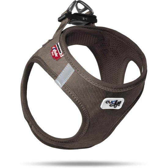 curli Corduroy Dog Vest Harness, Brown, 3XS curli Corduroy Dog Vest Harness, Brown, 3XS