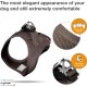 curli Corduroy Dog Vest Harness, Brown, 3XS curli Corduroy Dog Vest Harness, Brown, 3XS