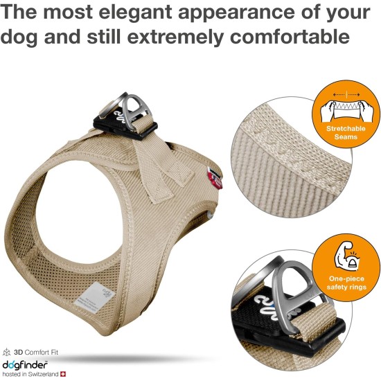 curli Corduroy Dog Vest Harness, Brown, 3XS curli Corduroy Dog Vest Harness, Brown, 3XS