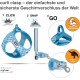 curli Puppy Set, Air Mesh Harness with Lead, 3XS, Sky blue caro curli Puppy Set, Air Mesh Harness with Lead, 3XS, Sky blue caro