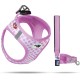 curli Puppy Set, Air Mesh Harness with Lead, XS, Pink circles curli Puppy Set, Air Mesh Harness with Lead, XS, Pink circles