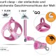 curli Puppy Set, Air Mesh Harness with Lead, XS, Pink circles curli Puppy Set, Air Mesh Harness with Lead, XS, Pink circles