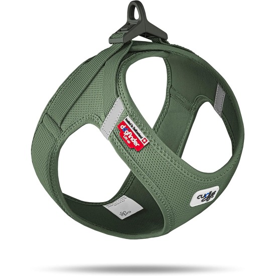 curli Vest Harness, Clasp, Air Mesh, Moss, 2XS