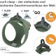 curli Vest Harness, Clasp, Air Mesh, Moss, 2XS