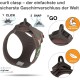 curli Vest Harness, Clasp, Air Mesh, Moss, 2XS