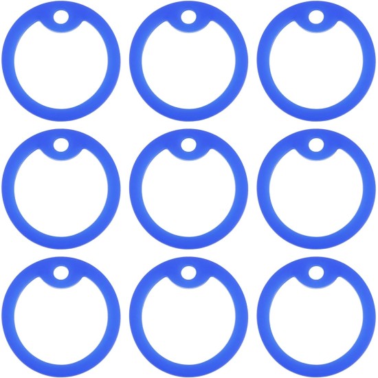 eMagTech Pack of 30 Dog Silicone Rings Name Plate Holder Protective Cover Round Shape ID Tag Protection Dog Collar Silicone Case Pet Accessories for Dogs Blue eMagTech Pack of 30 Dog Silicone Rings Name Plate Holder Protective Cover Round Shape ID Tag Protection Dog Collar Silicone Case Pet Accessories for Dogs Blue