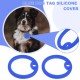 eMagTech Pack of 30 Dog Silicone Rings Name Plate Holder Protective Cover Round Shape ID Tag Protection Dog Collar Silicone Case Pet Accessories for Dogs Blue eMagTech Pack of 30 Dog Silicone Rings Name Plate Holder Protective Cover Round Shape ID Tag Protection Dog Collar Silicone Case Pet Accessories for Dogs Blue