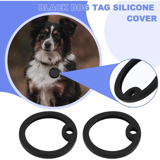 eMagTech Pack of 30 Dog Silicone Rings Name Plate Holder Protective Cover Round Shape ID Tag Protection Dog Collar Silicone Case Pet Accessories for Dogs Blue eMagTech Pack of 30 Dog Silicone Rings Name Plate Holder Protective Cover Round Shape ID Tag Protection Dog Collar Silicone Case Pet Accessories for Dogs Blue