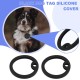 eMagTech Pack of 30 Dog Silicone Rings Name Plate Holder Protective Cover Round Shape ID Tag Protection Dog Collar Silicone Case Pet Accessories for Dogs Blue eMagTech Pack of 30 Dog Silicone Rings Name Plate Holder Protective Cover Round Shape ID Tag Protection Dog Collar Silicone Case Pet Accessories for Dogs Blue