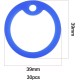 eMagTech Pack of 30 Dog Silicone Rings Name Plate Holder Protective Cover Round Shape ID Tag Protection Dog Collar Silicone Case Pet Accessories for Dogs Blue eMagTech Pack of 30 Dog Silicone Rings Name Plate Holder Protective Cover Round Shape ID Tag Protection Dog Collar Silicone Case Pet Accessories for Dogs Blue